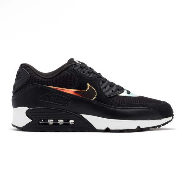 Nike Air Max 90 Premium Shoes Sneakers new 333888 035 black hologram Men’s 9.5 - Picture 14 of 16